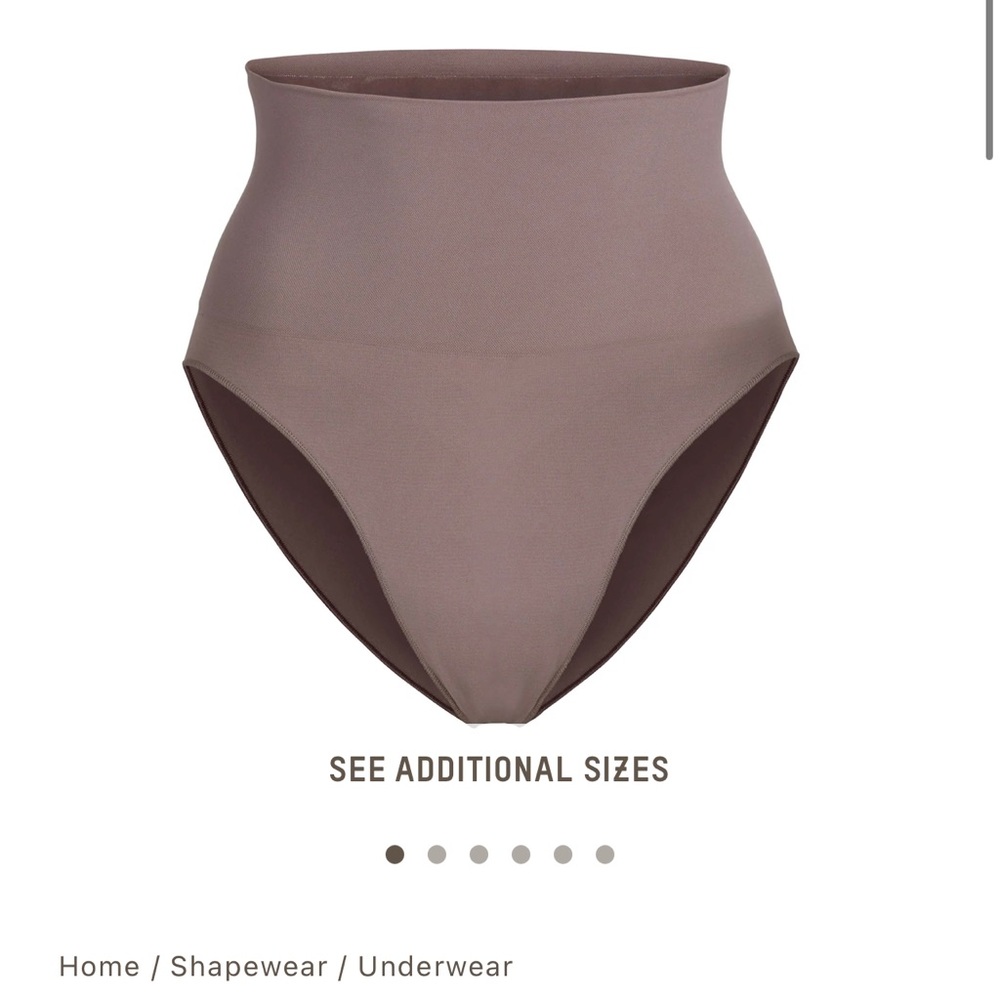 SKIMS Core Control Brief Umber L/XL, new, opened box